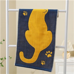 Zhiyang Naughty Cat Creative Gauze Children's Towel Baby Facial Towel Full Moon Banquet Children's Turks Wholesale