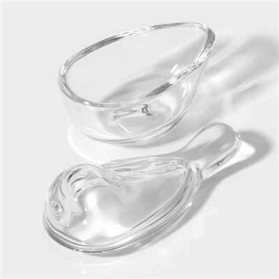 Ёмкость для варенья и мёда Доляна «Синичка», 80 мл, 12×7×5.5 см, стекло, прозрачная