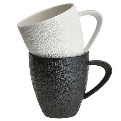 Набор кружек 2 предмета 360 мл AK4-0007 "FLAT WHITE collection" в подарочной коробке
