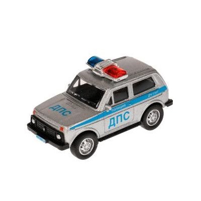 Машина металл LADA ПОЛИЦИЯ 10 см, инерция, кор 334842