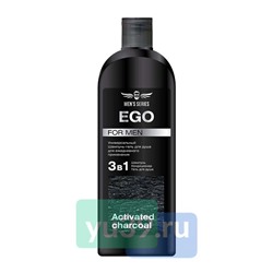 Шампунь-гель "Tolk EGO" черный уголь, мужской, 430гр,