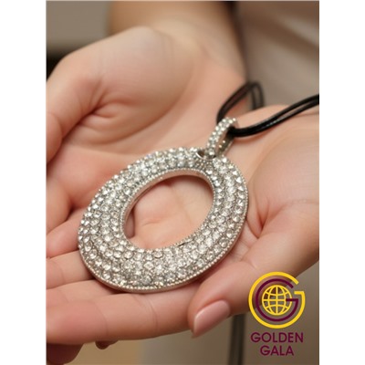 Кулон на кожаном шнурке "Женская грация" Арт КШ2130/10