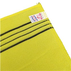 Bath Towel Мочалка-варежка для душа с пилинг-эффектом, однослойная, жёлтый