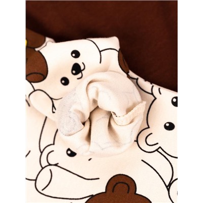 Комплект для мальчика Baby Boom КД184/10-И я728 Мишки на бежевом + шоколад
