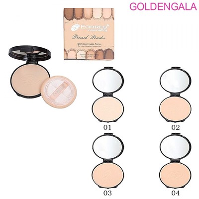 Пудра для лица шелковая Farres F-3004 компактная тон 4
