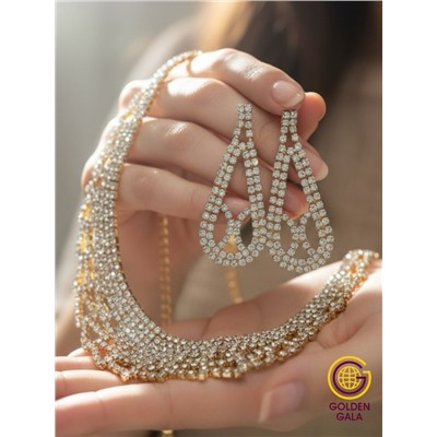 Набор бижутерии "Вечерний шарм" Арт Н5 модель 4 золото