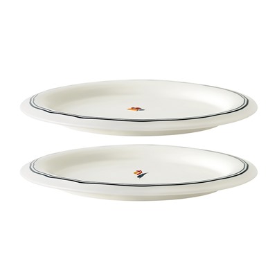 Набор обеденных тарелок Plush, Little Petals, Ø26 см, 2 шт.