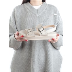 08-PEAQ196-2 LT. BEIGE Босоножки женские (натуральная кожа)
