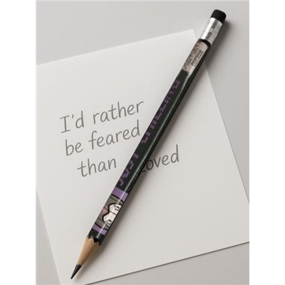 Карандаш ч/графитный с ластиком "Kuromi-1", с голографческой пленкой