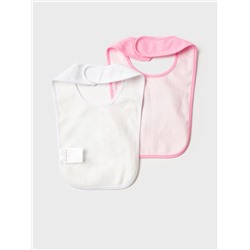 Нагрудник для девочки, 2 шт. в комплекте