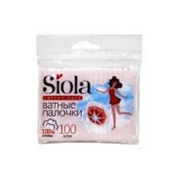 Ватные палочки с зип лок 100шт пакет SIOLA