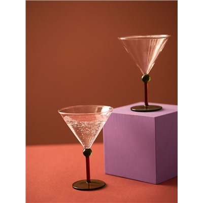 Набор креманок Orb, 260 мл, зеленый/красный, 2 шт