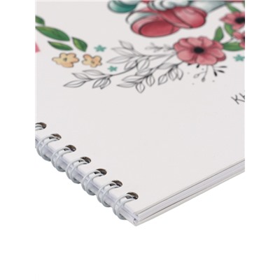 Книга пожеланий на пружине, 21.7×21 см, Минни Маус