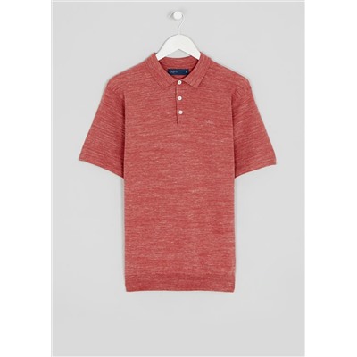 Short Sleeve Space Dye Polo Shirt
