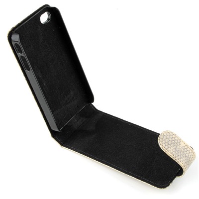 Чехол раскладной для iPhone 4 из кожи морской змеи