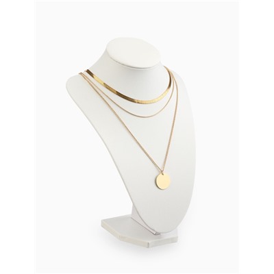 Бюст для украшений QF, 17.5×15×23 см, h=23 см, белый