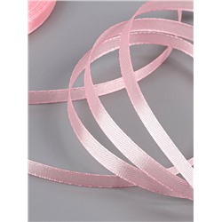 Лента атласная, 6 мм × 23±1 м, розовая №04