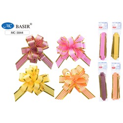 Бант-шар с золотым тиснением ассорти 23мм МС-3844/50/Китай