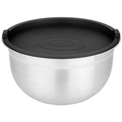 НАБОР МИСОК AGNESS С КРЫШКАМИ, ПРОТИВОСКОЛЬЗЯЩЕЕ ДНО, 6 ПР, 1,3/2,6/4 Л. D=18/22/26 CM