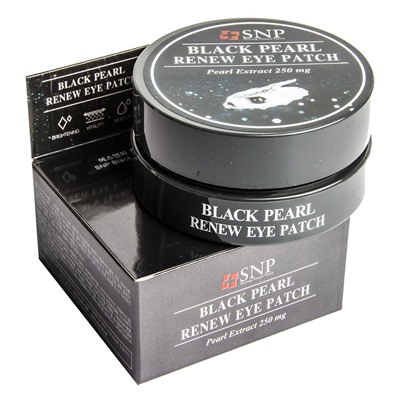 Гидрогелевые патчи для глаз SNP Black Pearl Renew Eye Patch с экстрактом жемчуга 60 шт