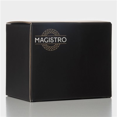 Кружка Magistro «Сара», 380 мл, 9×12.5 см, стекло, прозрачная