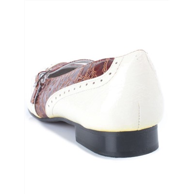 D10953C BEIGE/BROWN Туфли детские (натуральная кожа)