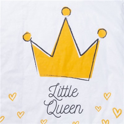Постельное белье "Крошка Я" Little queen 112*147 см, 60*120+20 см, 40*60 см, 100% хлопок