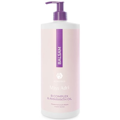 ADRICOCO Бальзам 1000 мл B COMPLEX&AMARANTH для Объема волос