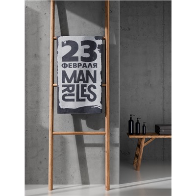 Полотенце махровое Этель "Man rules" 50х90см, 100% хлопок, 420гр/м2