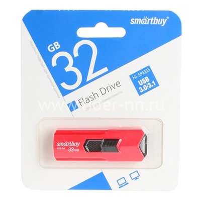 USB Flash  32GB SmartBuy STREAM красный 3.0