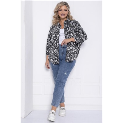 Рубашка Сладкий поцелуй (серая) Б12330-4