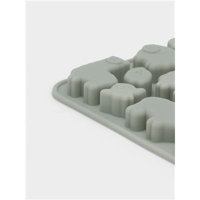 Форма для мармелада Доляна «Ферма», силикон, 23×12.5×1 см, 53 ячейки, серая