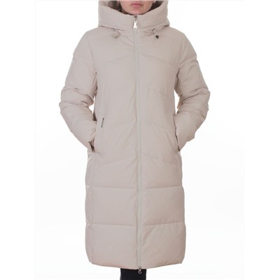 2365 BEIGE Пальто зимнее женское (200 гр. холлофайбер)