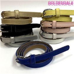 Ремень женский из экокожи 1,5х112 см Р2 тип 1