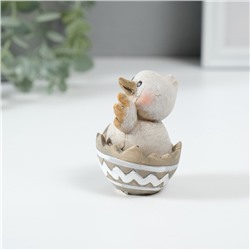 Фигурка полистоун «Цыплёнок в скорлупке», 5×4.5×6.5 см