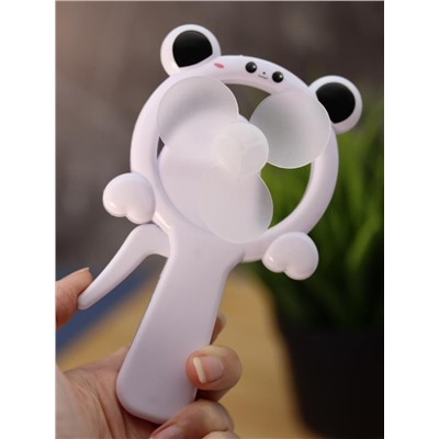 Портативный механический ручной вентилятор «Panda», mix, шоу-бокс 24 шт.