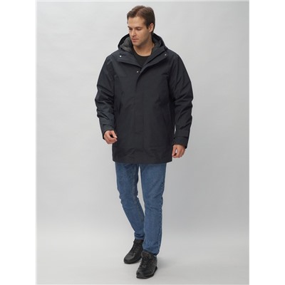 Куртка и парка 3 в 1 трансформер MTFORCE темно-синего цвета 2359TS