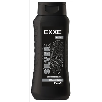 Гель д/душа EXXE MEN 2в1 Экстрасвежесть SILVER 400 мл