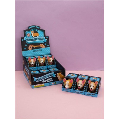 Мялка - антистресс «Corgi», шоубокс 12 шт.