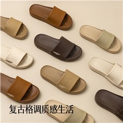 Fashionable slippers, non-slip wear-resistant footwear, deodorized slide indoor, city style