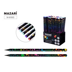 Карандаш ч/г НВ пластик со стразом GALATEA Mazari M-6150D*/72/Китай