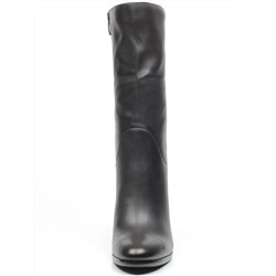 02-YF189-120M BLACK Полусапоги зимние женские (натуральная кожа, натуральный мех (еврозима))