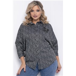 Рубашка Сладкий поцелуй (черно-серая) Б12328-4