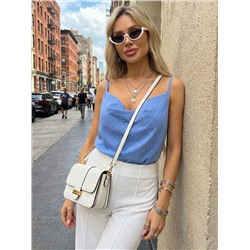 Топ Легкий штрих (голубой/горох) Б15569-34М