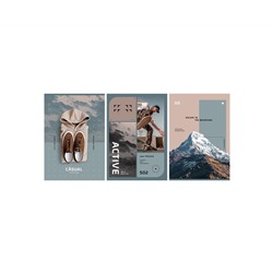 Тетрадь 96л., А4, клетка BG "Men's style", матовая ламинация