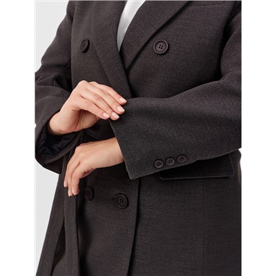 Пальто женское демисезонное 26897 (темно-серый)