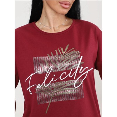 Футболка Хоста бордовый ИвК