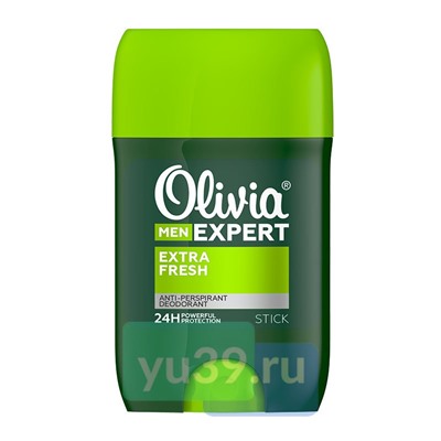 Антиперспирант-стик ALVIERO. Olivia - expert Extra Fresh MEN 50мл