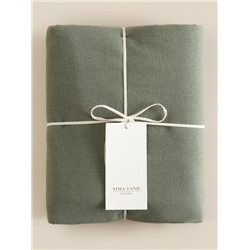 Простыня SL Home Linen collection 200*220 см , цв.зелёный, лён30%/хлопок70%