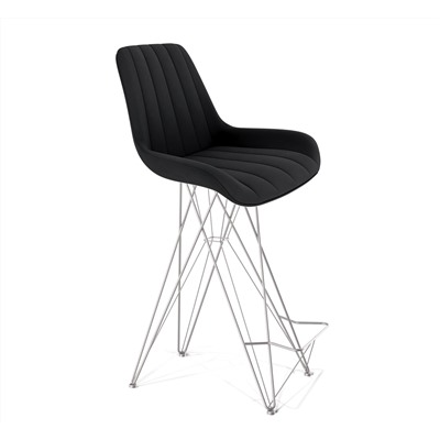 Стул барный SHT-ST37/S66
                        ночное затмение / хром лак